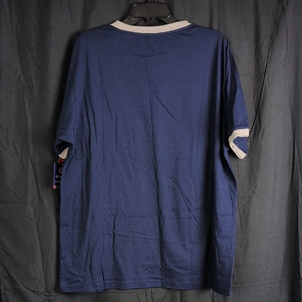 Champion Blue Short Sleeve Tee with Crew Neck and Sporty‎ Style Sleep Shirt. XL. - Picture 5 of 6